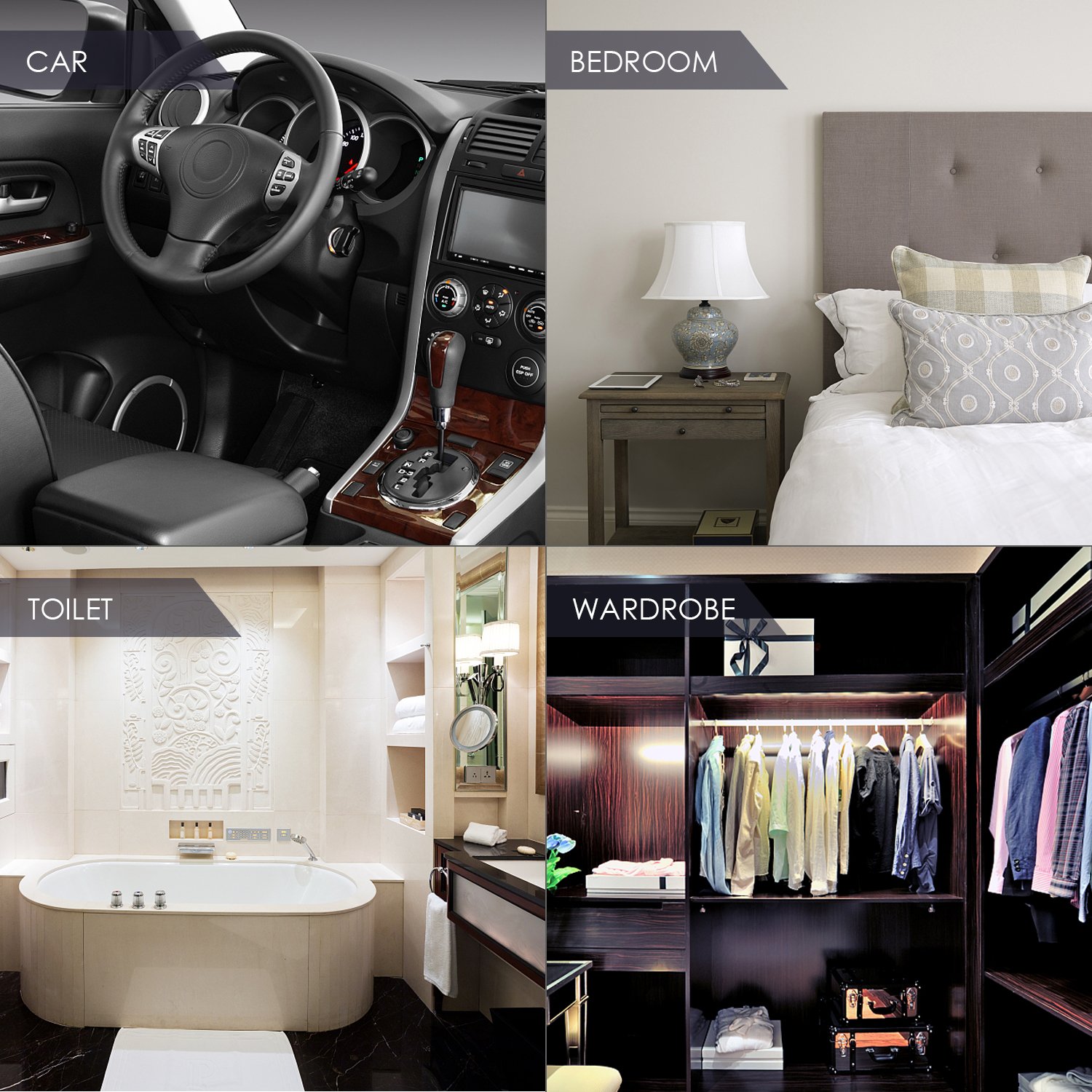 bedee Purificateur d\'air de Voiture, Diffuseur d\'huile de Voiture Aromatherapie Desodorisant Clip, 10pcs Plaquettes de Recharge lavables (Étoiles)