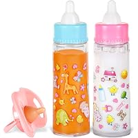 Exquisite Buggy My Sweet Baby Disappearing Magic Bottles - Includes 1 Milk, 1 Juice Bottle with Pacifier for Baby Doll…