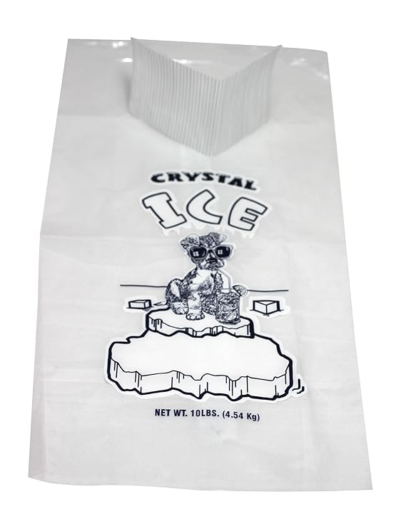 Buy Plastic Ice Bags 10 Lb 12" X 21" 1.5 Mil Pack of 100 with