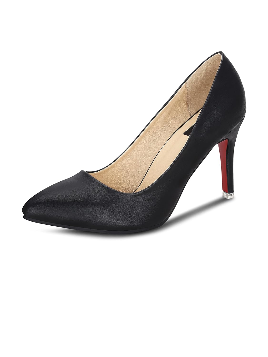 get glamr women's black pumps (get(get-4488)-3 uk