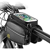 BlueDorado Bike Phone Front Frame Bag Waterproof Bicycle Handlebar Bag with Touch Screen Cell Phone case Holder Cycling storage Pouch for iPhone 11 XS XR Max