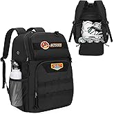 GOBUROS Skate Bag for Women Men, Roller Skate Backpack for Inline Skates | Ice Skate Bag Fits Shoes Up to Us Mens 13, Inline Skating Bag with Multi Accessory Pockets for Quad, Inline, Hockey, Black