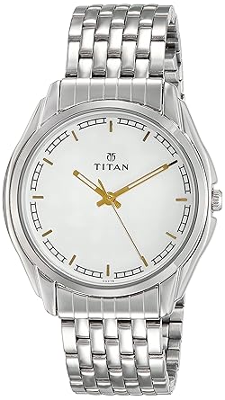 Karishma Analog White Dial Mens Watch-NK1578SM05