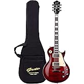 GROTE Guitar Solid Body Electric Guitar with Gigbag LPYS-006 (Red)