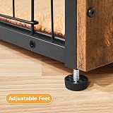 Yaheetech Dog Crate Furniture End Table 80.5x55.5x64 cm Rustic Brown view 5
