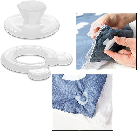 Ofkp 20pcs Donut Duvet Cover Comforter Clips Keep Comforter