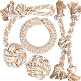 Fida Dog Rope Toys for Large Dogs 4 Pack Indestructible Cotton Tug Toy Set view 1