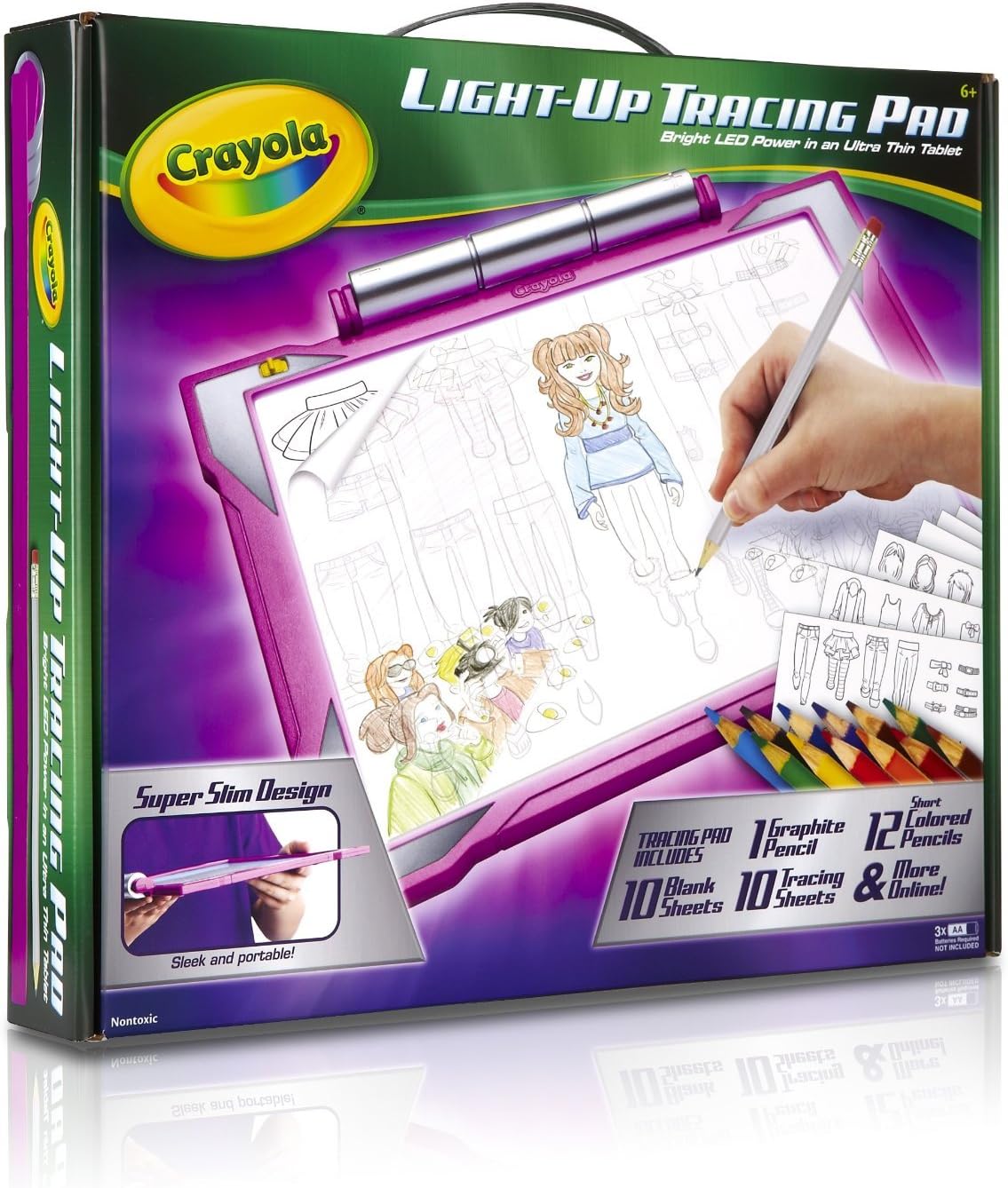 Crayola Light Up Tracing Pad Pink. Portable, Drawing, Projector ...