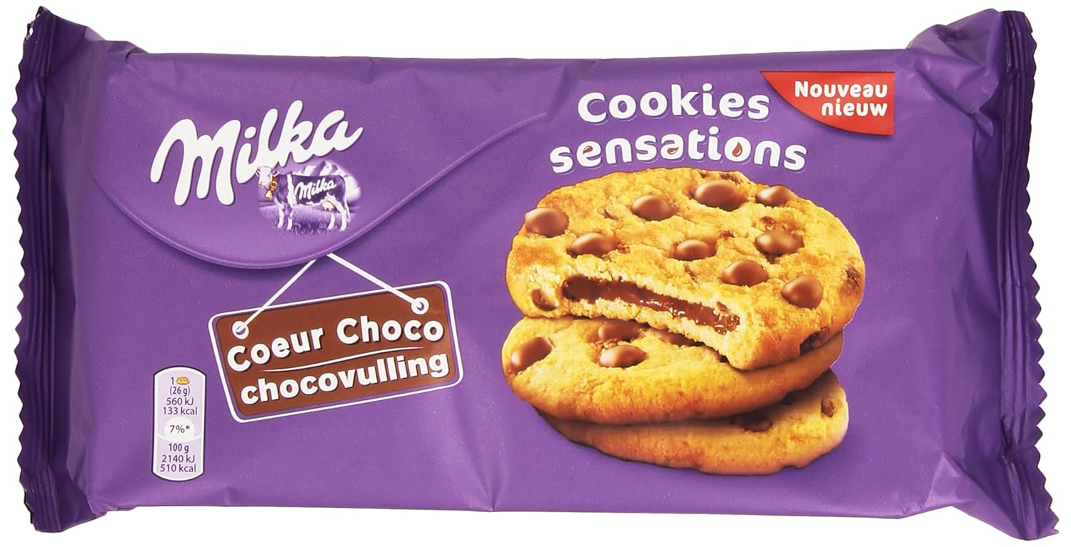 Milka Sensations Milka Biscuit Cookies with Chocolate Milka Chips
