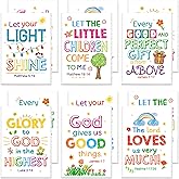 Fancy Land Christian Notepads for Kids Bible Verse Notepad Religious Party Favors Inspirational Journals Note Pad for Sunday School Classroom Office Supplies 12 Pcs