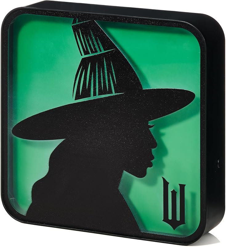 Offizielle Wicked Acryl-Lampe Elphaba die Hexe – Schreibtischlampe Wandlicht für Schlafzimmer, Büro, Zuhause, Lernen, Arbeit – Offizielles Wicked-Merchandise