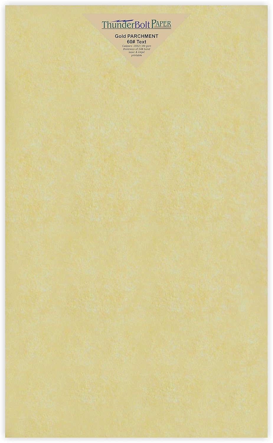 Amazon Com 50 Gold Parchment 60lb Text Weight 8 5 X 14