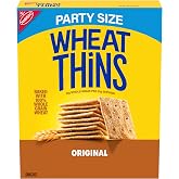 WHEAT THINS Original Snacks, Whole Grain Wheat Crackers, Party Size, 20 oz | Snack Crackers, Baked With 100% Whole Grain Whea
