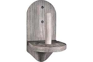 BILLIARDS XPRESS Pool Hand Chalk Holder - Elegant Cone Chalk Holder - Extra-Sturdy Pool Chalk Holder - Wall Mounted Pool Table Chalk Holder with Beveled Edge and Hardware - Pool Table Accessories (Gray)