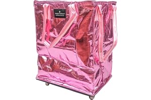 Simply Southern Collapsible & Colorful Rolling Tote Bag - Perfect Shopping Bag on Wheels for Women, Mothers, Families, Grandmas - Bag on Wheels for Easy Transportation