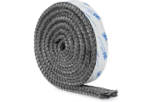 Stanbroil Stove Gasket Tape, 5/8" Width, 1/8" Thick, 72" Length - Self Adhesive Flat Gasket for Stoves and Fireplaces, High Temperature Fiberglass Tape