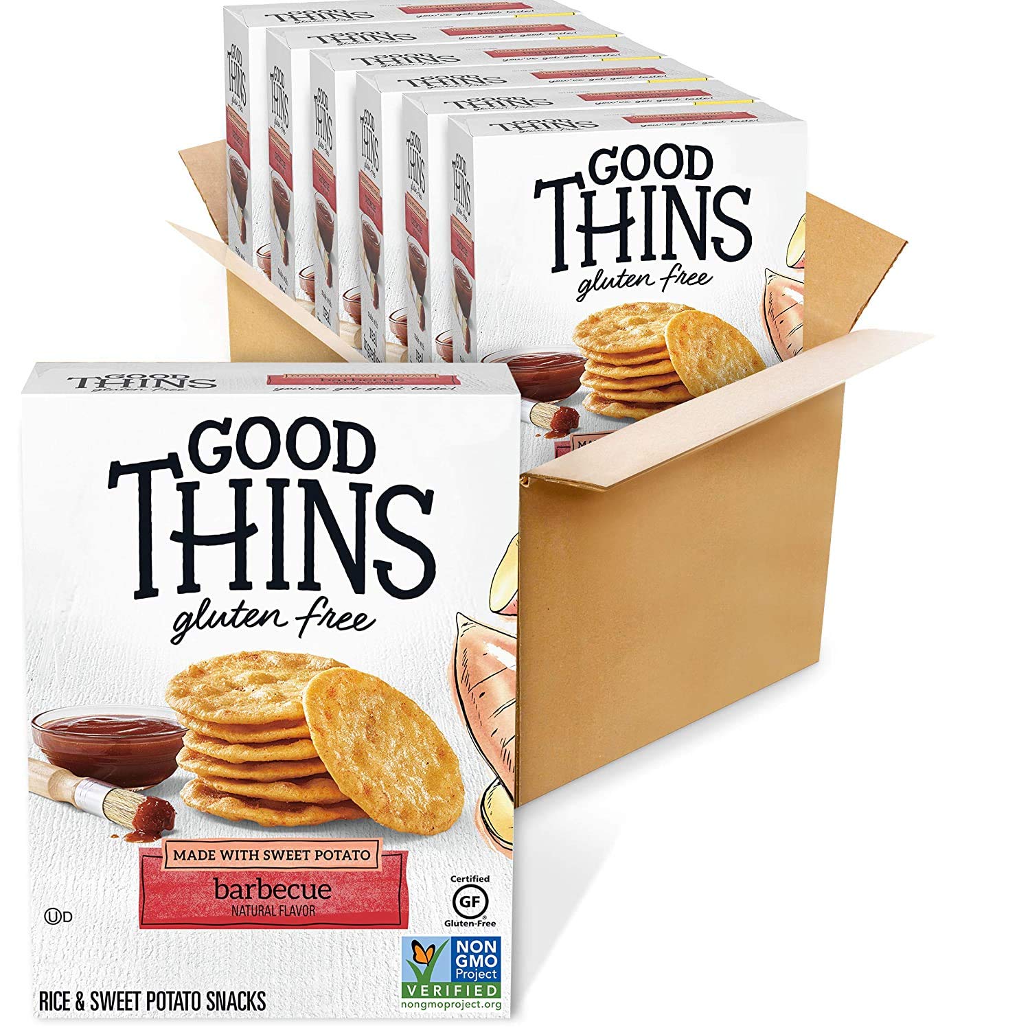 Good Thins Barbecue Rice & Sweet Potato Snacks Gluten Free