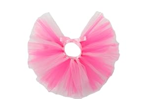 Pawpatu Handcrafted Hot Pink/Light Pink Mesh Tutu for Dogs