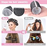 BELICOO 60 PCS Hair Rollers with Clips 5 Sizes 60/48/36/25/15mm Velcro view 5