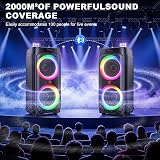 JYX Karaoke Machine with 2 Wireless Microphones 500W Bluetooth PA System view 8