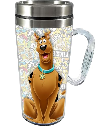 WUSUANED Scooby-Doo Make-up Spiegel Mit Gravur – 6,5 Cm, 2-seitig Mit Vergrößerung, Edelstahl, Geschenk Für Fans