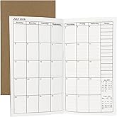 Travelers Notebook Inserts Jan 2026 - Dec 2027, Travelers Notebook Calendar for 2 Years, Monthly Planner, Personal Size TN Journal, 3.75 x 6.75 inches, 1pcs
