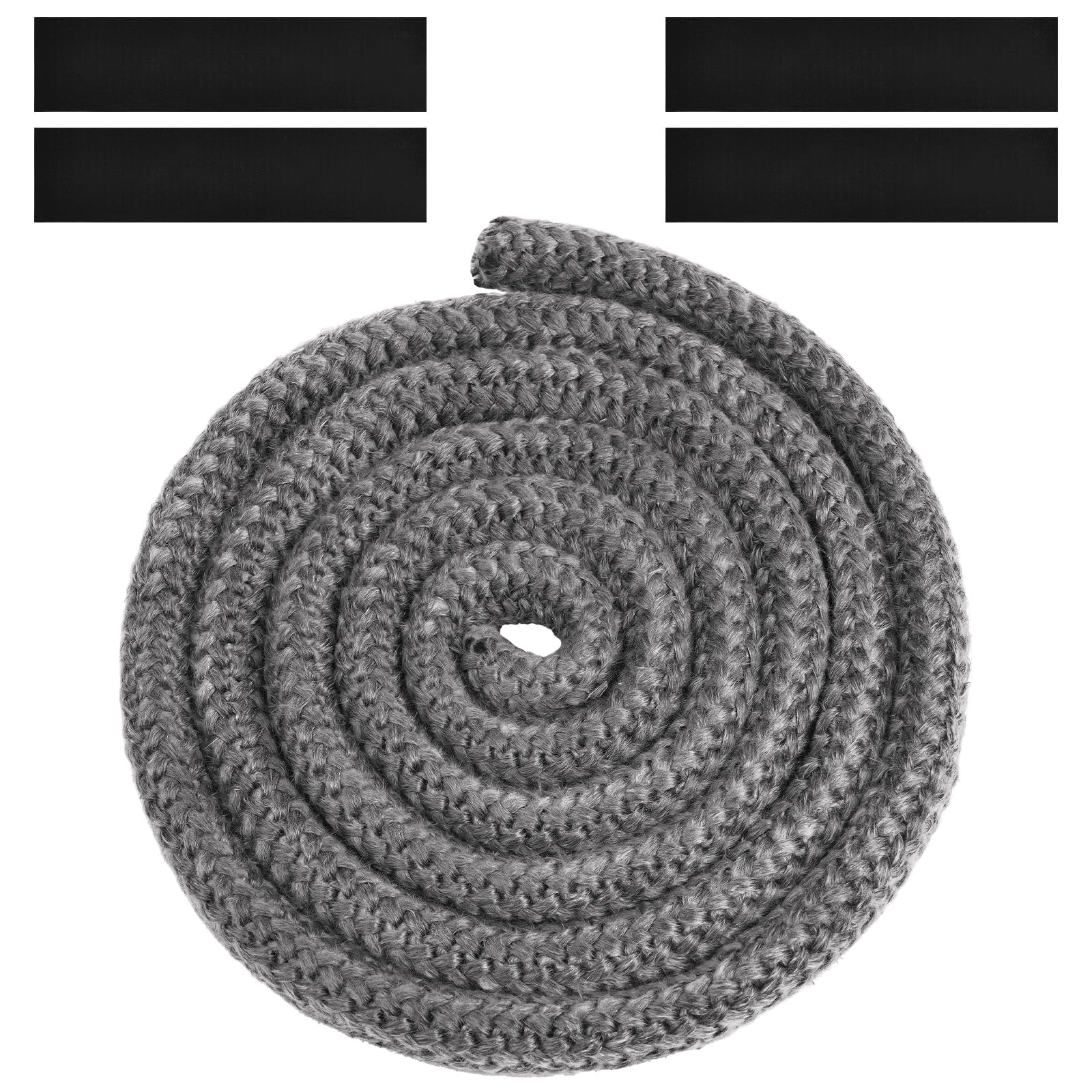 Flintronic Heat Resistant Rope Seal, Fire Rope for Wood Burning Stove, Chimney, Fireplaces, Oven Door (Grey, Fibreglass, Φ: 20 mm, Length 2.5 m)