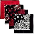The Peacock Crew Premium Soft Cotton Designer Bandanas Pack for Men and Women 22 x 22 inches