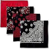 The Peacock Crew Premium Soft Cotton Bandanas Pack for Men and Women Paisley 22 x 22 inches