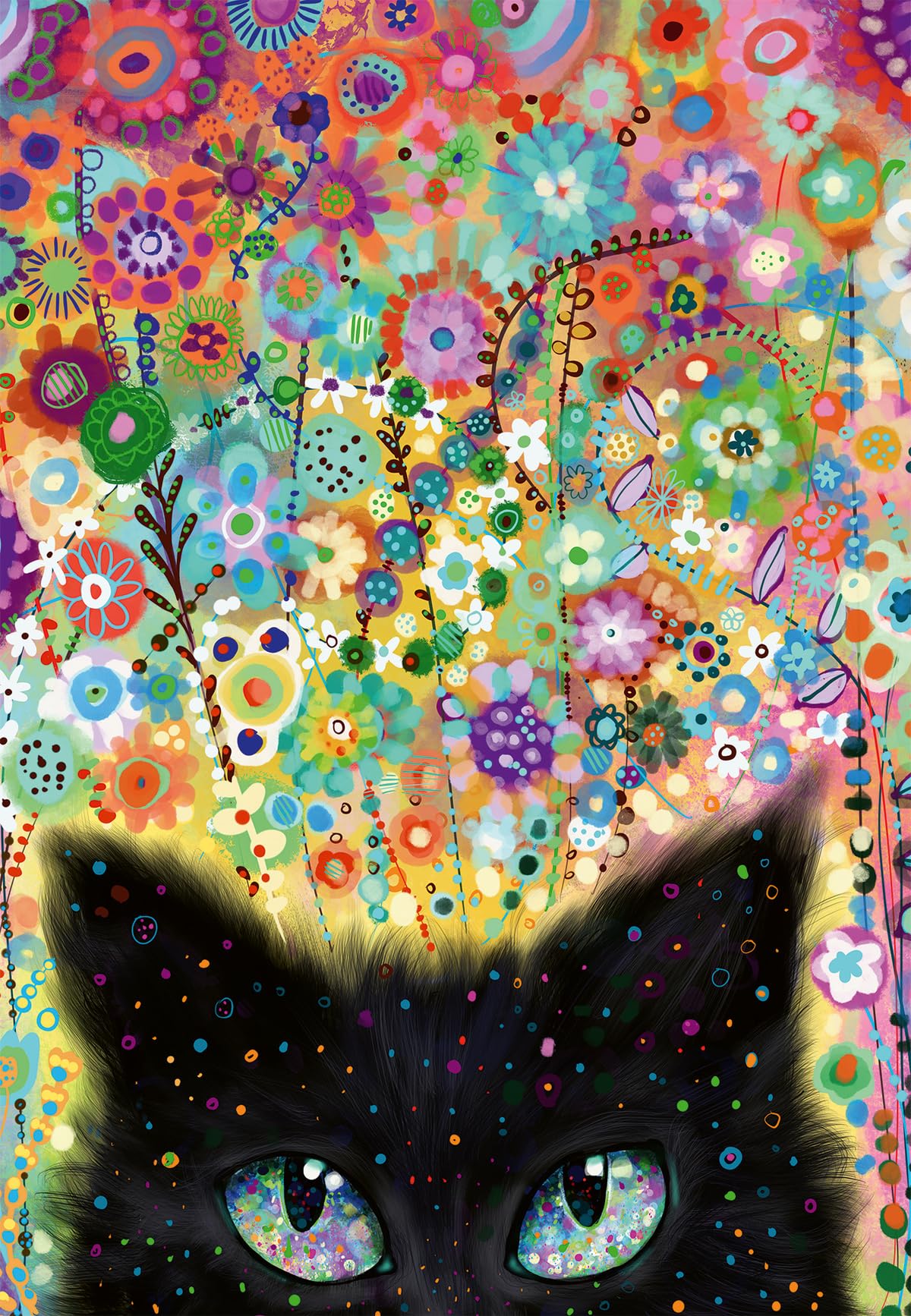 Photo 1 of Ravensburger Puzzle Moment: Kaleidoscope Kitty 300 Piece Jigsaw Puzzle for Adults - 12001327 - Handcrafted Tooling, Made in Germany, Every Piece Fits Together Perfectly