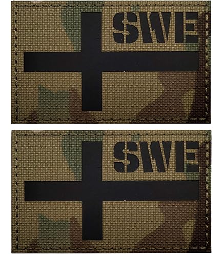 USA & Sweden – Embroidery Flag Iron-in or Sew on Patch 4.33″x1.5″ – – USA