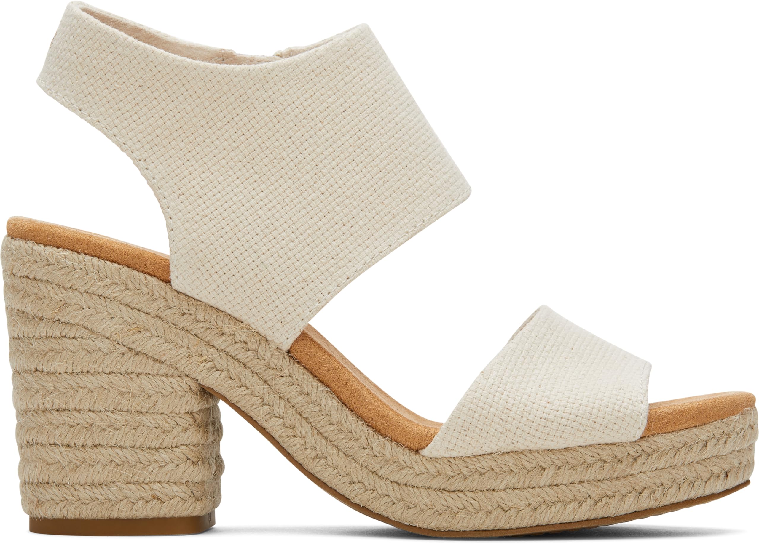 TOMS Women’s, Majorca Rope Platform Sandal, Natural Basket Weave, 7.5