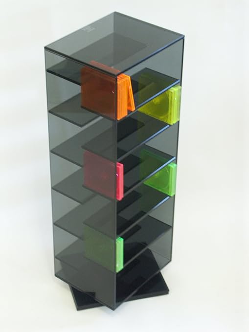 Glas Cd Dvd Regal Janus 125 Cm Drehbar Schwarzglas Archivierung Stander Amazon De Kuche Haushalt
