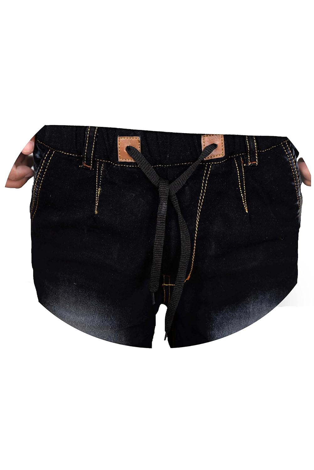 styzon regular men's dark black jogger fit jeans