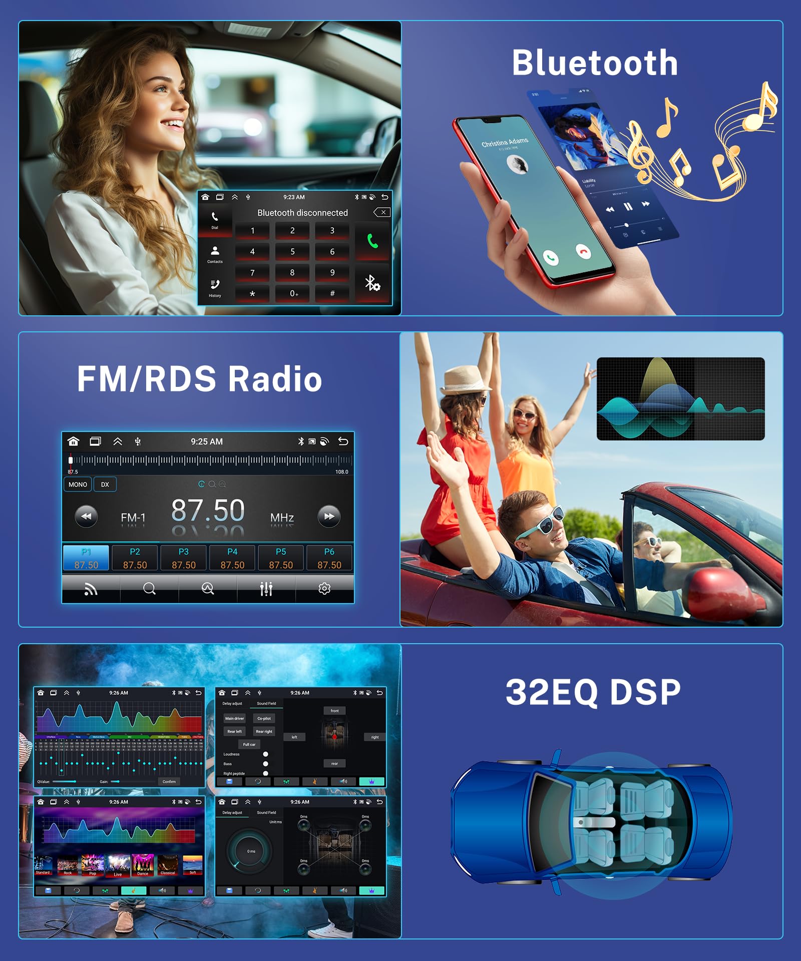 8-Core 6G+128G Car Radio for Toyota Camry 2006-2011 Support Canbus Original JBL navigation, Rimoody Android 13 Car Stereo Wireless Carplay Android Auto 9'' TouchScreen WiFi DSP BT/FM/RDS Backup Camera