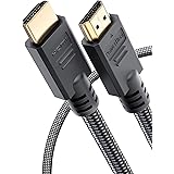 PowerBear 4K HDMI Cable 3 ft [2 Pack] High Speed, Braided Nylon & Gold Connectors, 4K @ 60Hz, Ultra HD, 2K, 1080P Compatible 