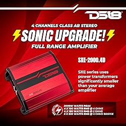 DS18 SXE-2000.4D/BK 4-Channel Car Amplifier Class D