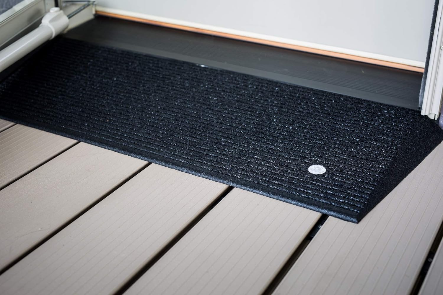 EZ-ACCESS TRANSITIONS Rubber Angled Entry Mat in Black, 1.5" Rise: Health & Personal Care