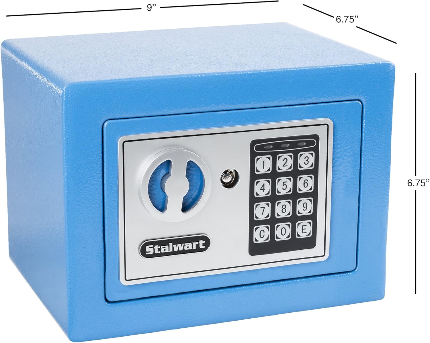 Stalwart 65-E17-B Electronic Deluxe Digital Steel Safe, Blue - - 
