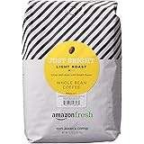AmazonFresh Just Bright Whole Bean Coffee, Light Roast, 32 Ounce (Pack of 1)
