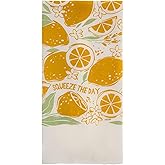 Karma, Fruit Basket Tea Towel - 100% Cotton Hand Towels for The Kitchen - Sweet Saying Home Decor - Lemon