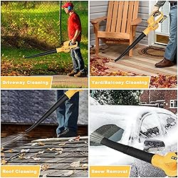 Leaf Blower Cordless with 2 Batteries and