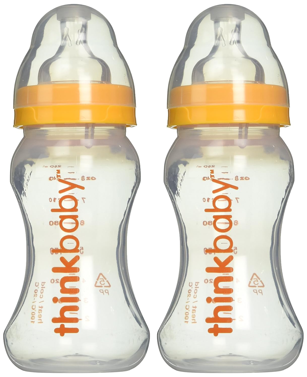 Thinkbaby BPA Free Vented Baby Bottles (9 ounce) (2 pack) : Think Baby Bottles : Baby