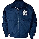 Qraphic Tee EMS Heavyweight Jacket, Reflective Logo, Fleece body Lining & polyfill sleeve lining jacket, Emergency Medical