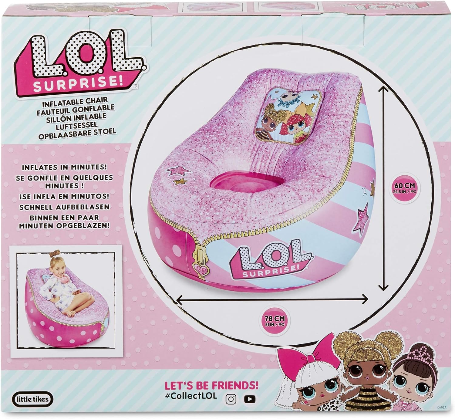 lol surprise inflatable chair