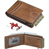 furid Gifts for Husband Him Valentines: Smart Wallet Rfid Blocking - Stocking Stuffers Gift Boxed For Boyfriend Father at Birthday Valentines Day Anniversary