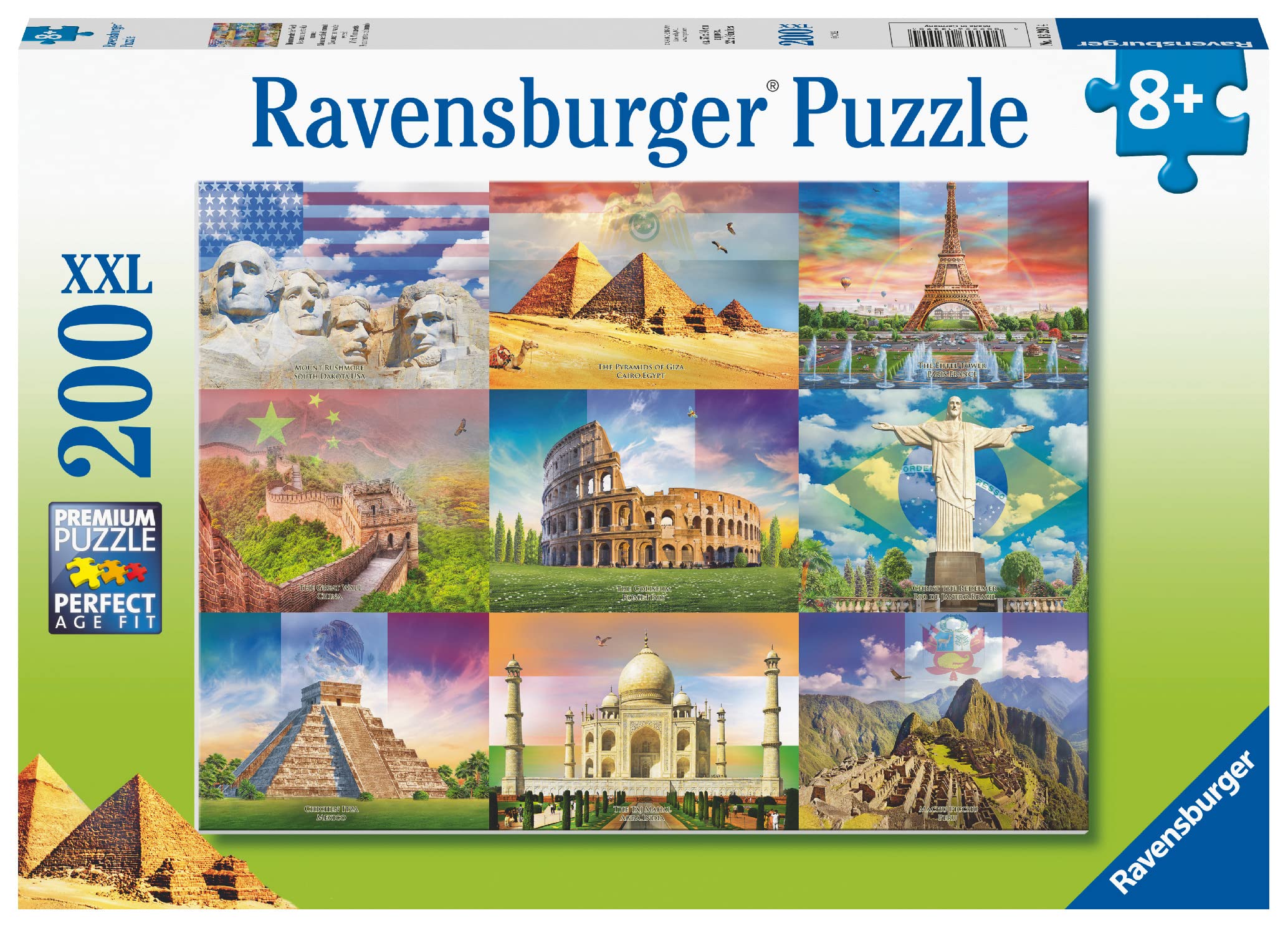 Ravensburger Monuments of The World 200 Piece Jigsaw Puzzle for Kids Age 8 Years Up