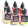 Bath and Body Works 6 Pack Strawberry Pound Cake Wallflowers Fragrance Refill 0.8 Oz.