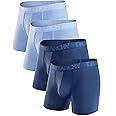 DAVID ARCHY Mens Underwear Boxer Briefs Breathable Soft Moisture-Wicking with Fly Underwear for Men Multipack