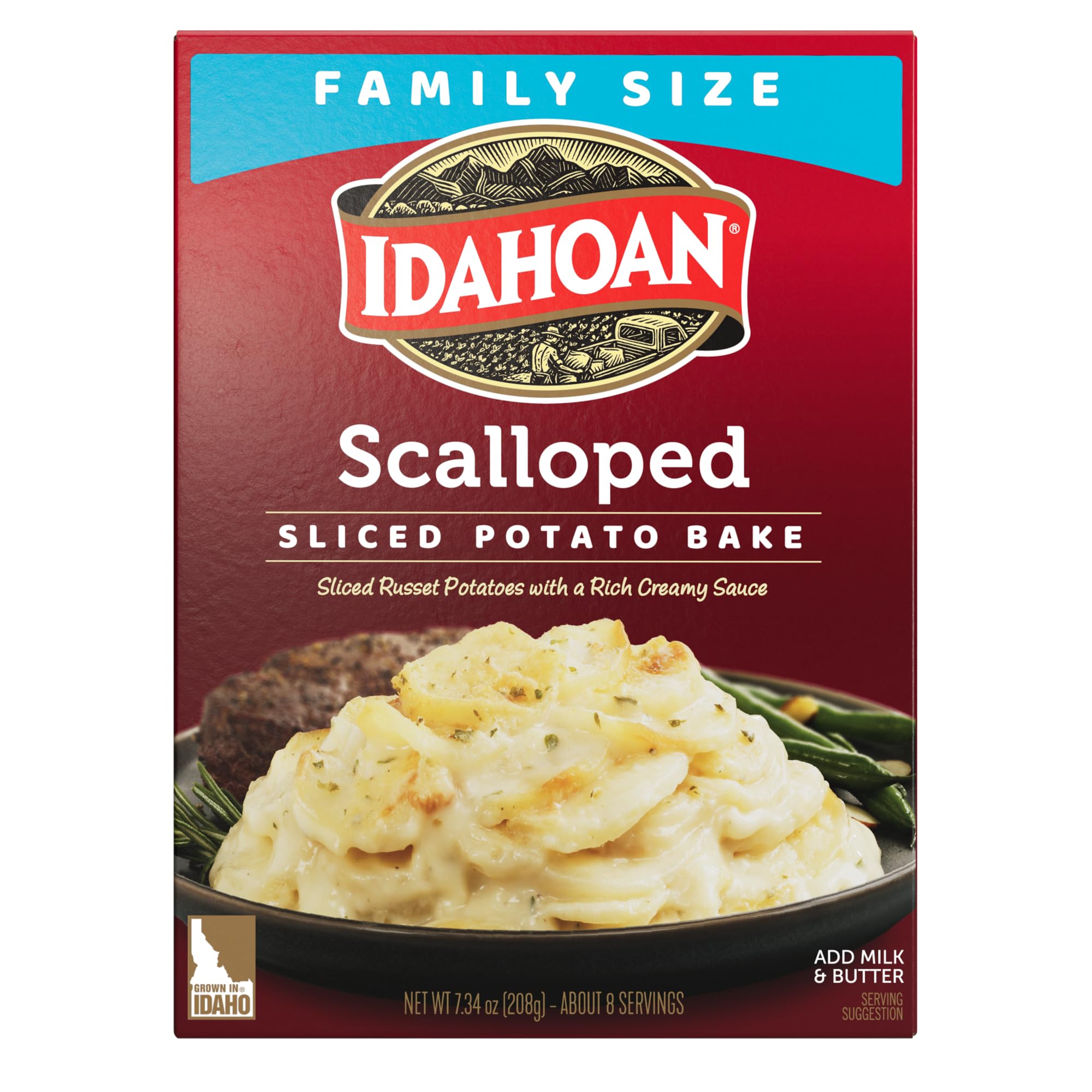 Photo 1 of Idahoan Scalloped Homestyle Casserole Family Size, 7.34 oz (Pack of 10) BB 11/01/25